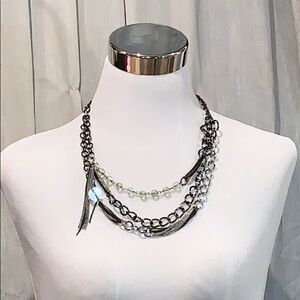 NWOT Talbots multi strand statement necklace